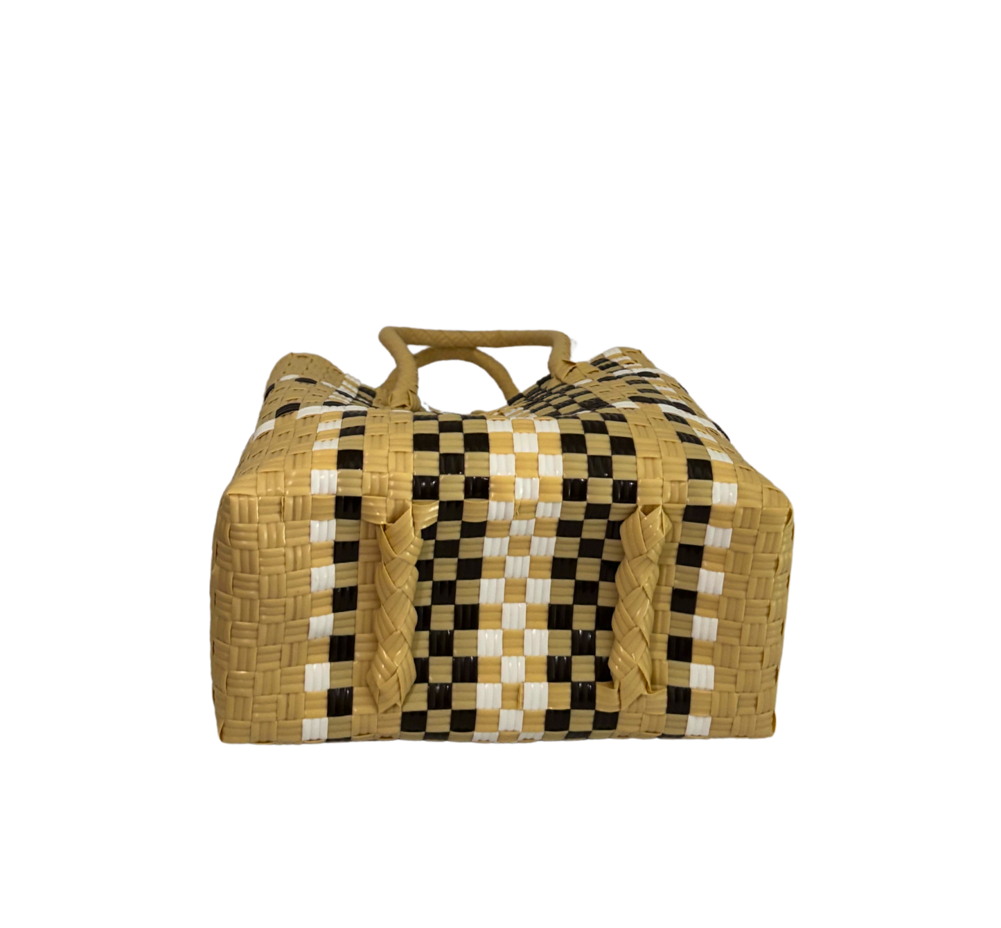 The Mini Tote in Beige Plaid