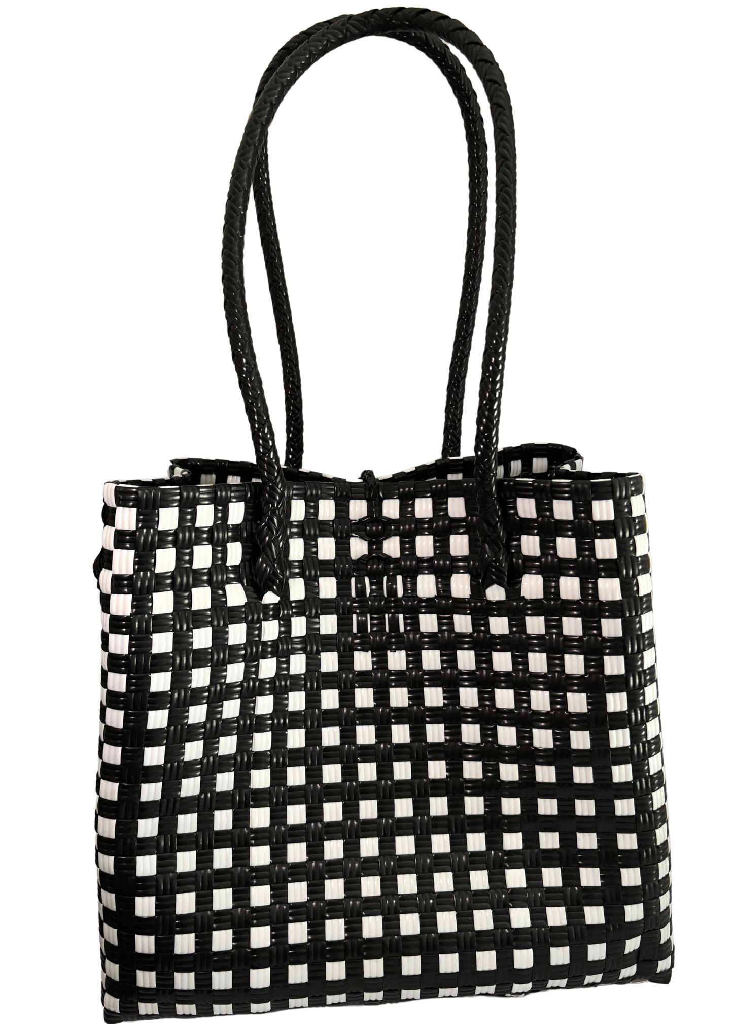 The Tote in Black & White Checkered
