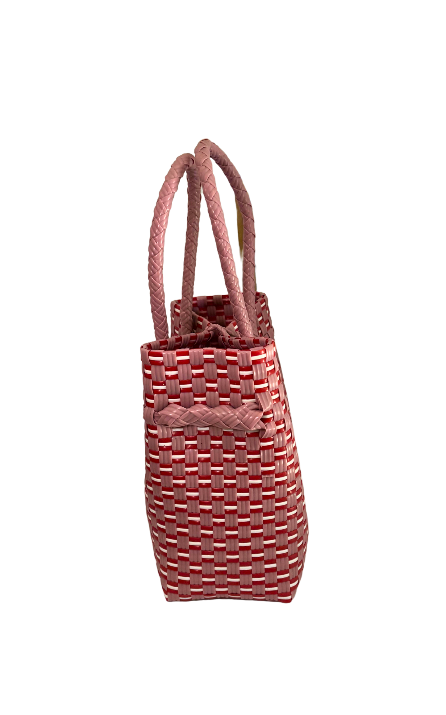 The Mini Tote in Red & Pink Checkered