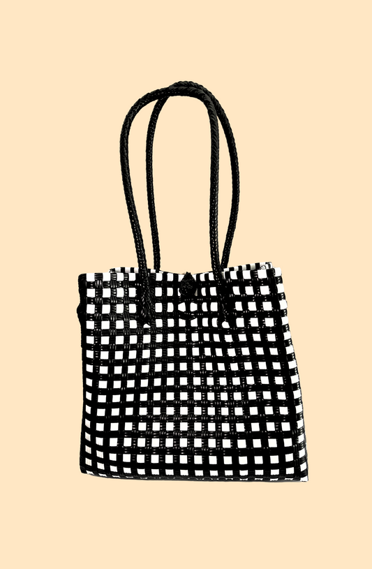 The Tote in Black & White Checkered