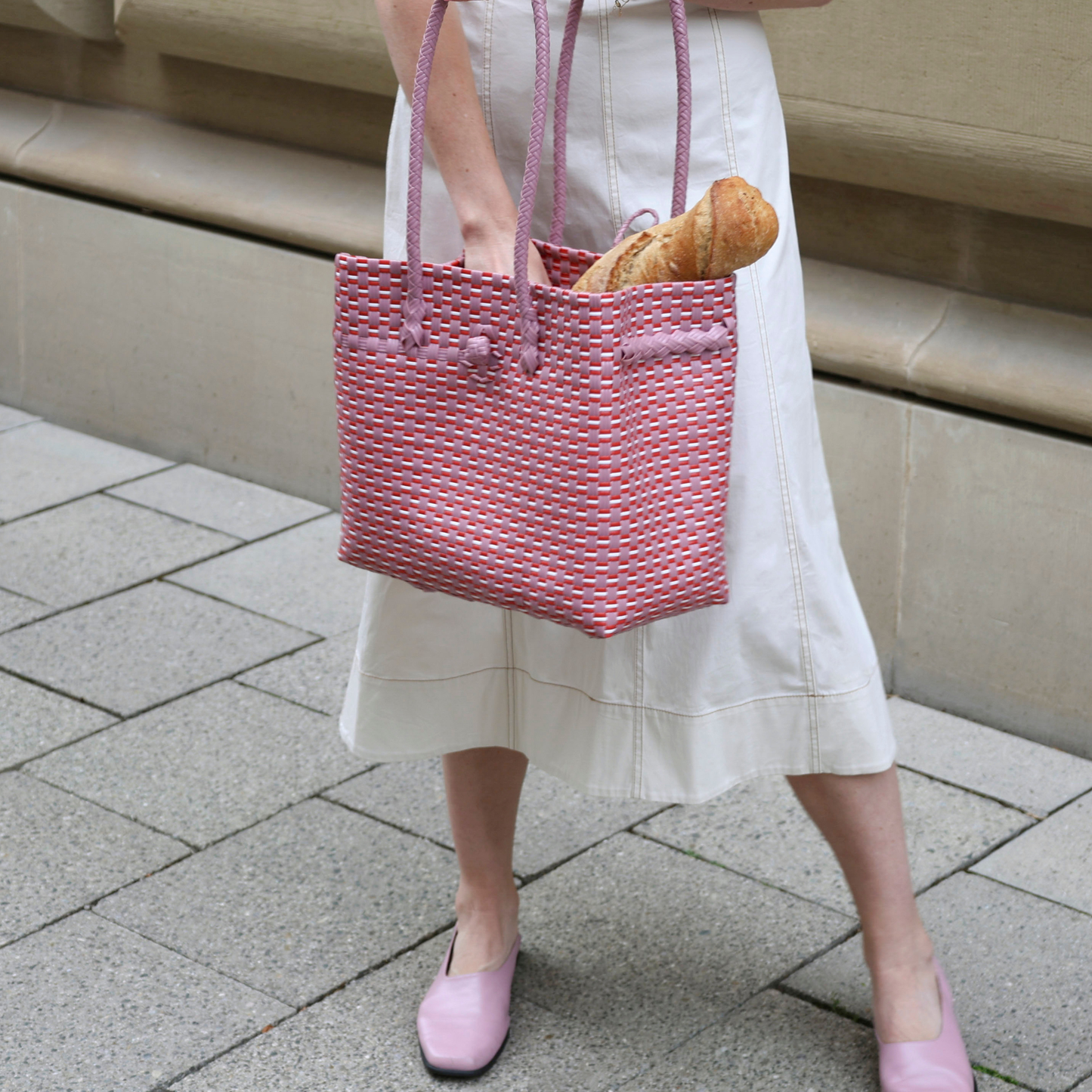 The Tote in Red & Pink Checkered