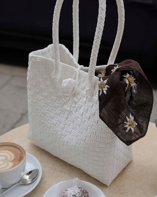 The Mini Tote in White